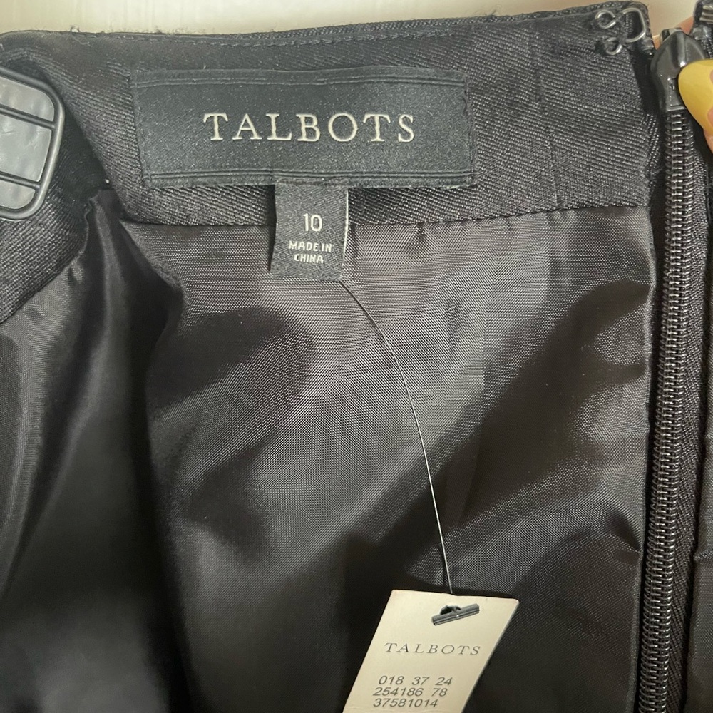 NWT Talbots Silk & Wool Blend Bow Detail Skirt - Picture 6 of 8
